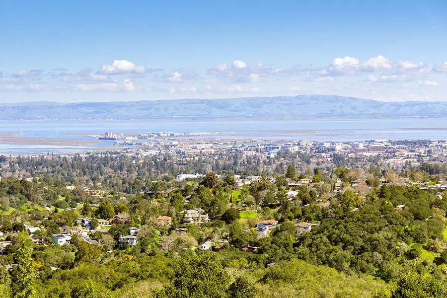 Birdseye view of Redwood City