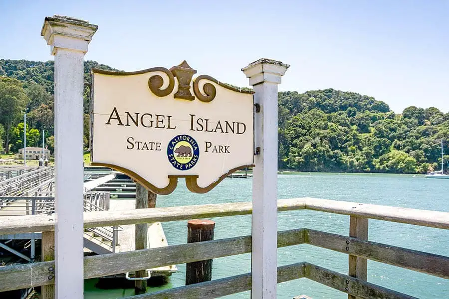 Angel Island State Park sign