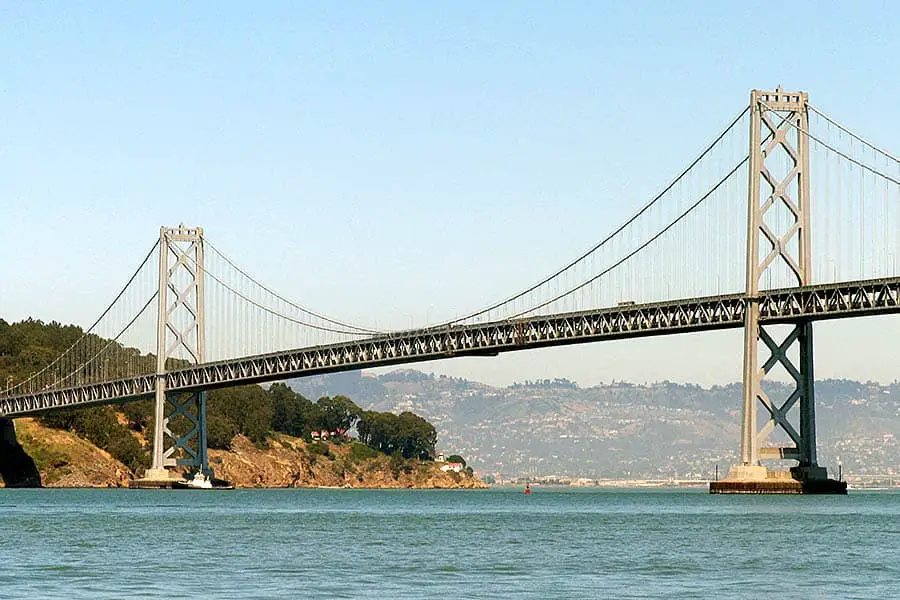 San Francisco–Oakland Bay Bridge, called the Bay Bridge