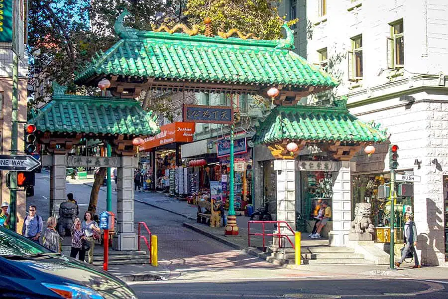 The Dragon Gate the southern entrance to Chinatown, San Francisco