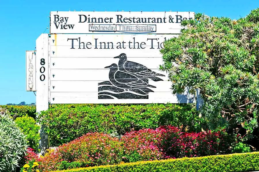 The Inn at the Tides wooden sign