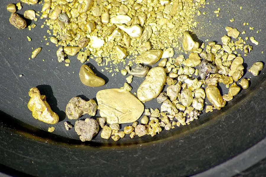 Gold nuggets found in California