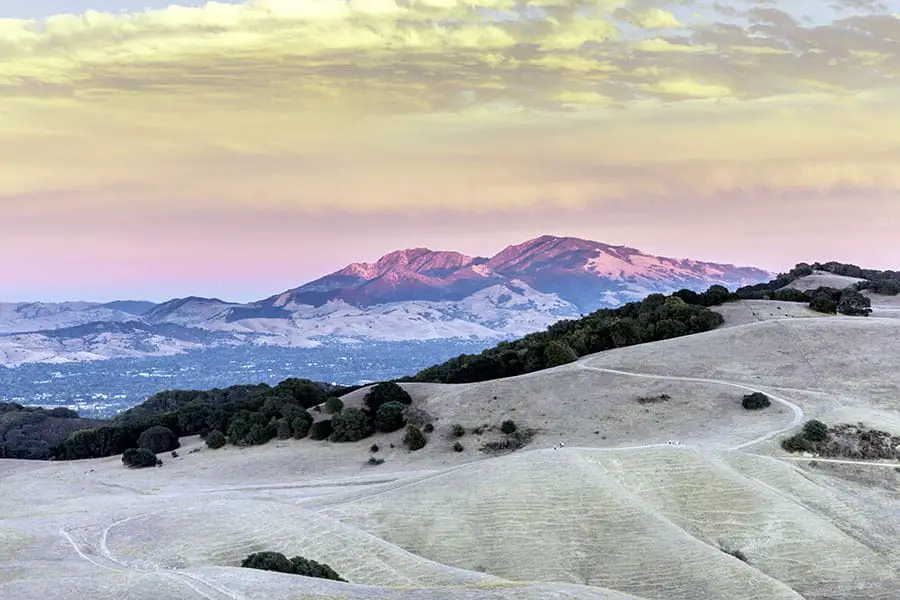 Sunset on Mount Diablo