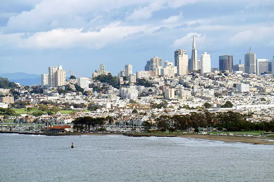 San Francisco viewed from the Golden Gate Bridge