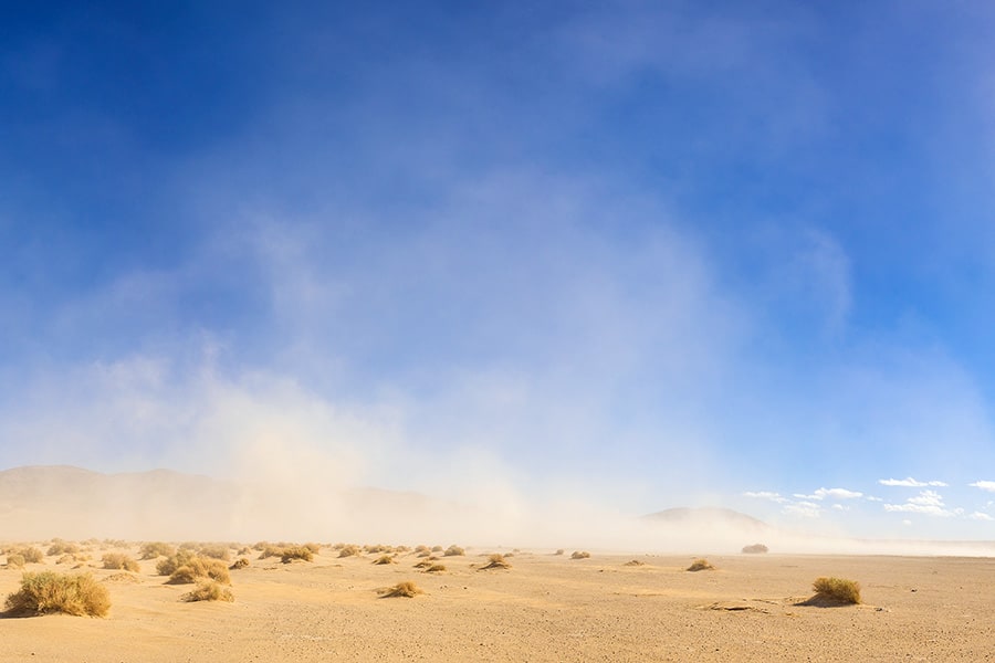 Sandstorm in the United States southwest