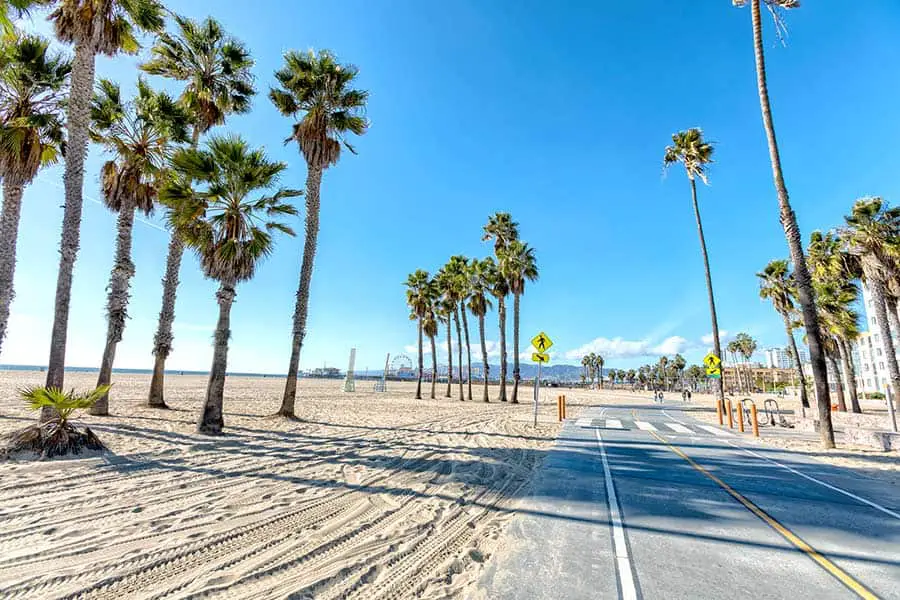 Santa Monica Beach bike path